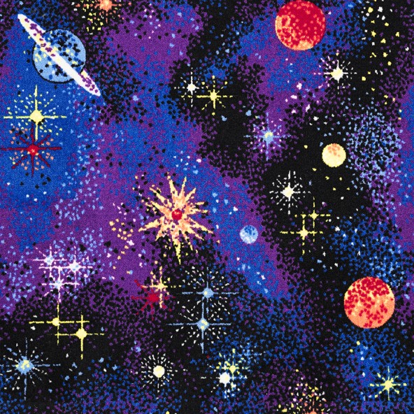 Space Explorer Fluorescent Quick-Ship Carpet