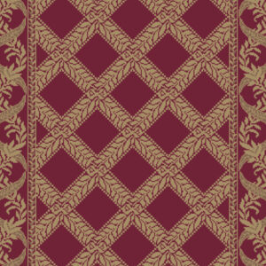 GARDEN TRELLIS RUNNER - RED SATIN